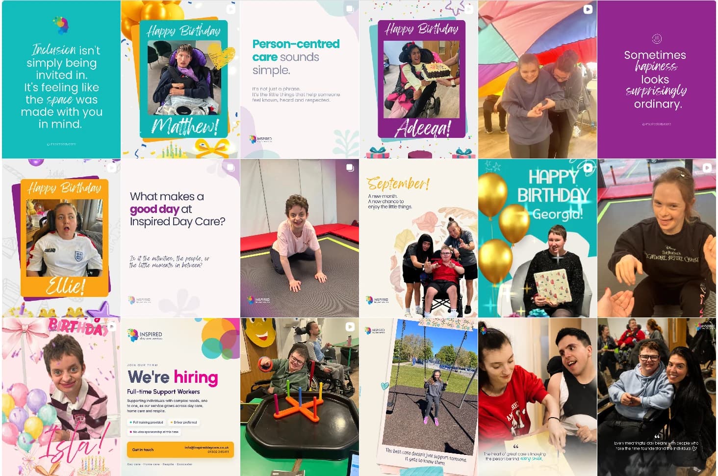 Inspired Day Care Instagram feed