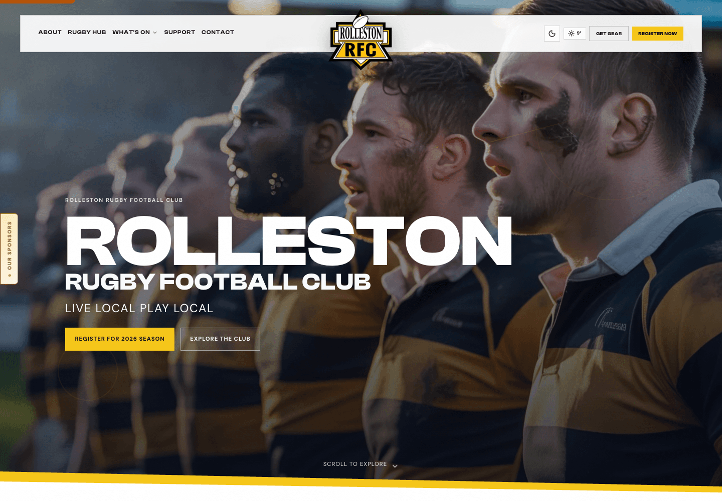 Rolleston Rugby Football Club website
